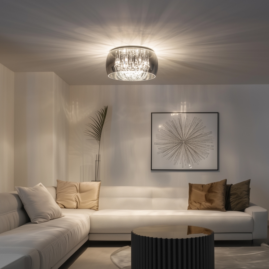Brilagi - LED кристален таванен полилей JEWEL 6xG9/42W/230V pr. 50 cm