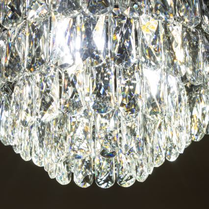 Brilagi - LED кристален таванен полилей VELURE 5xE14/40W/230V диам. 46 см черен