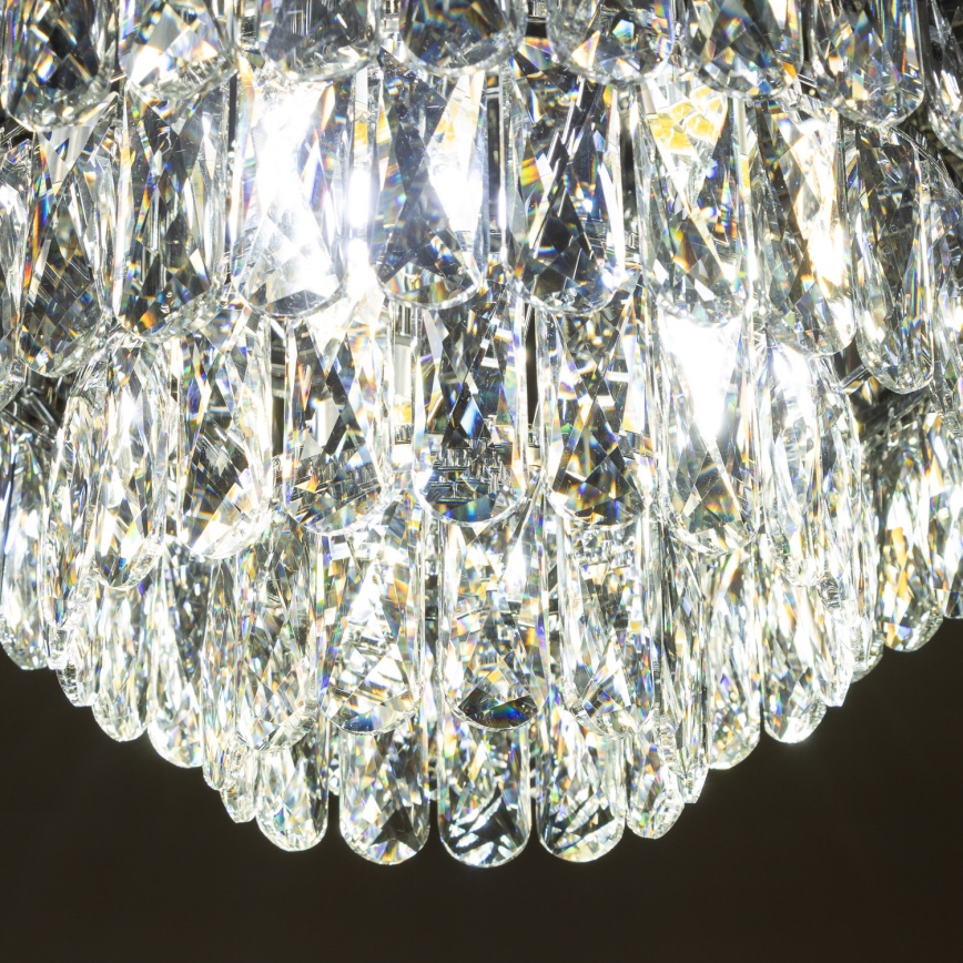 Brilagi - LED кристален таванен полилей VELURE 5xE14/40W/230V диам. 46 см черен