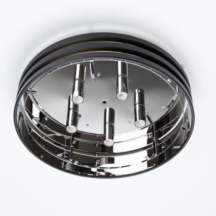 Brilagi - LED кристален таванен полилей VELURE 5xE14/40W/230V диам. 46 см черен