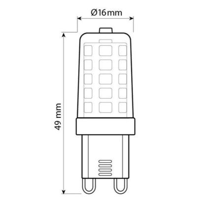 Brilagi - LED Крушка G9/4W/230V 3000K