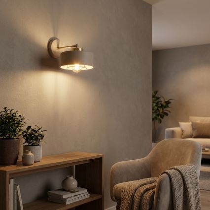 Brilagi - Настенна лампа 1xE27/60W/230V бежова/златна