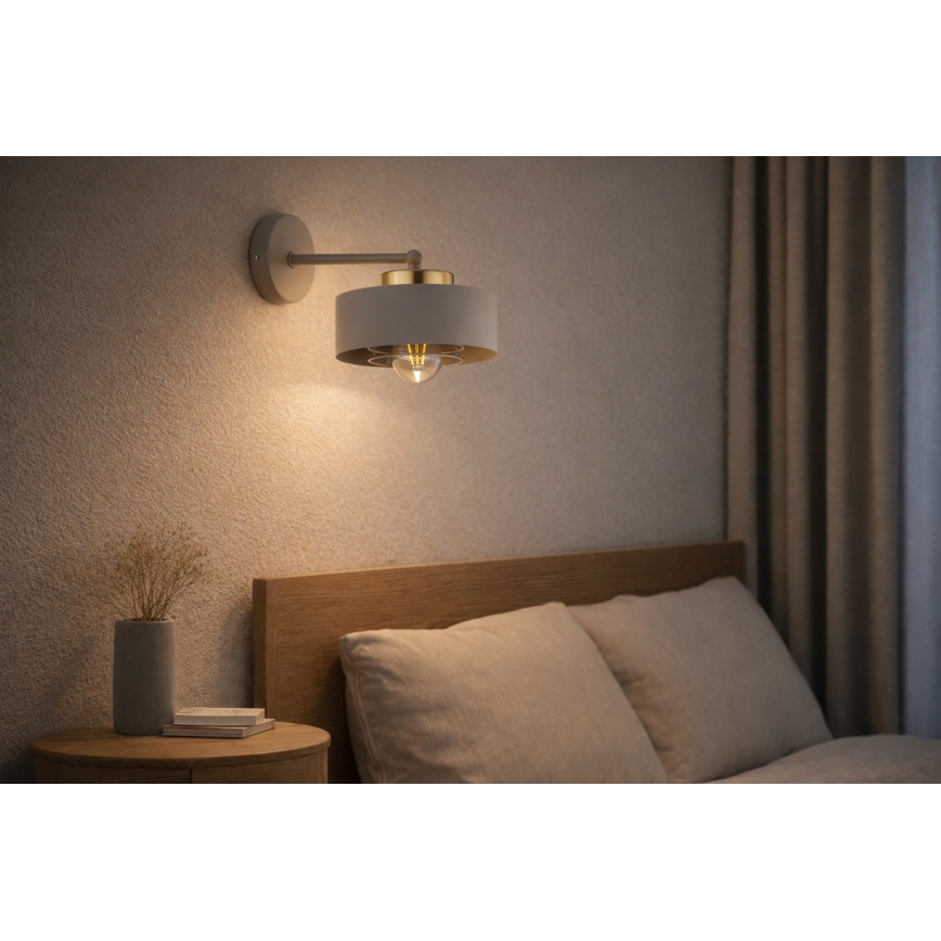 Brilagi - Настенна лампа 1xE27/60W/230V бежова/златна