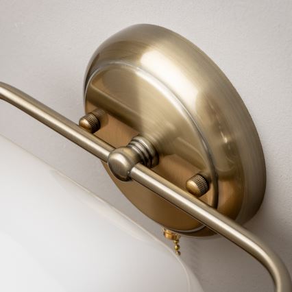 Brilagi - Настенна лампа BANK OFFICE 1xE27/60W/230V месинг/бяла