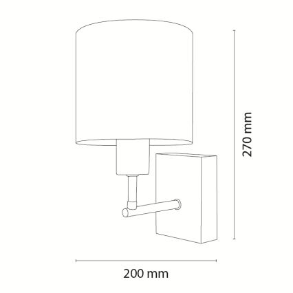 Brilagi - Детска стенна лампа BOBO WOOD 1xE27/25W/230V дъб/черен/бял/еднорози