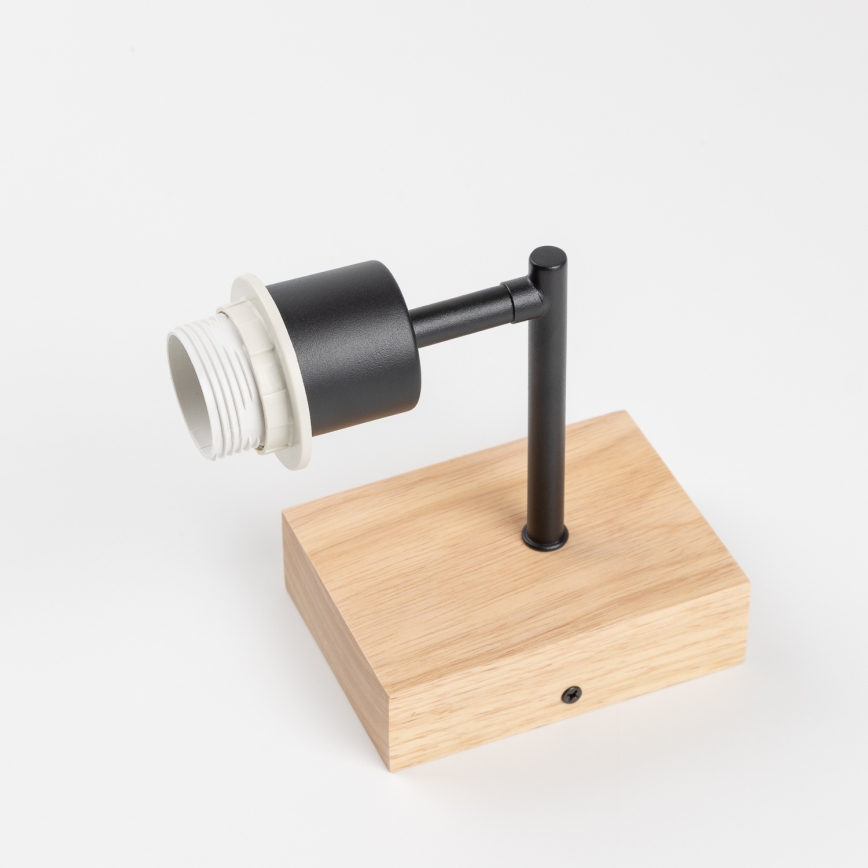 Brilagi - Детска стенна лампа BOBO WOOD 1xE27/25W/230V дъб/черен/бял/розов/феи