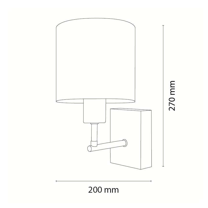 Brilagi - Детска стенна лампа BOBO WOOD 1xE27/25W/230V дъб/черен/бял/зайчета