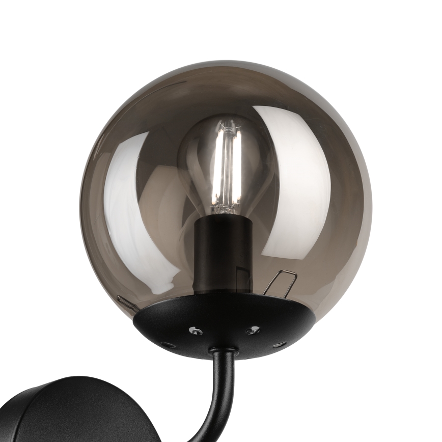 Brilagi - Настенна лампа MALIVA 1xE14/15W/230V черна/опушена