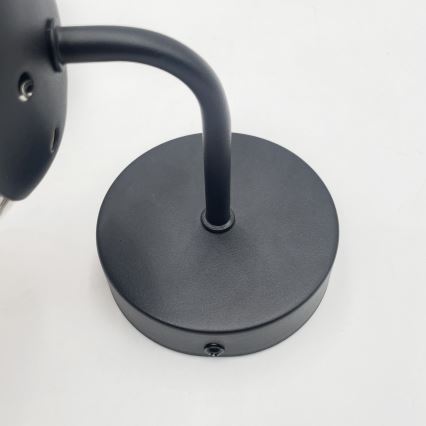 Brilagi - Настенна лампа MALIVA 1xE14/15W/230V черна/опушена