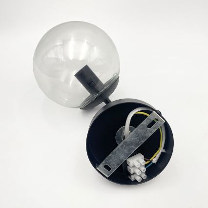 Brilagi - Настенна лампа MALIVA 1xE14/15W/230V черна/прозрачна