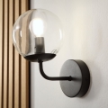 Brilagi - Настенна лампа MALIVA 1xE14/15W/230V черна/прозрачна