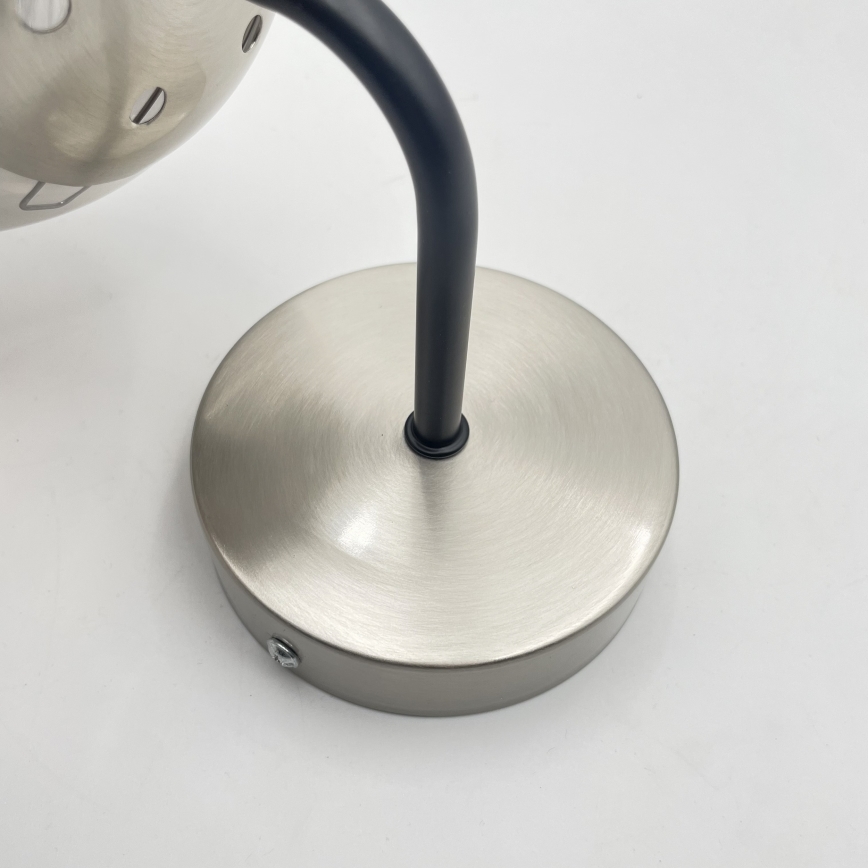 Brilagi - Настенна лампа MALIVA 1xE14/15W/230V матов хром/димно стъкло