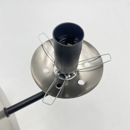 Brilagi - Настенна лампа MALIVA 1xE14/15W/230V матов хром/димно стъкло