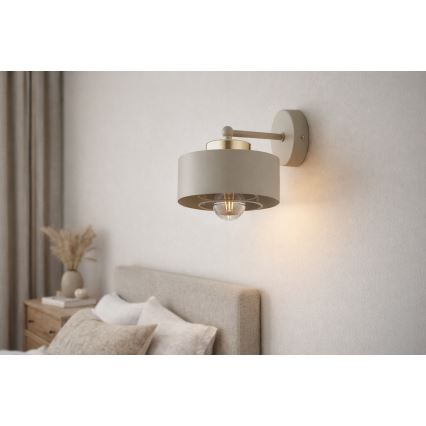 Brilagi - Настенна лампа SPRING 1xE27/60W/230V бежова/златна