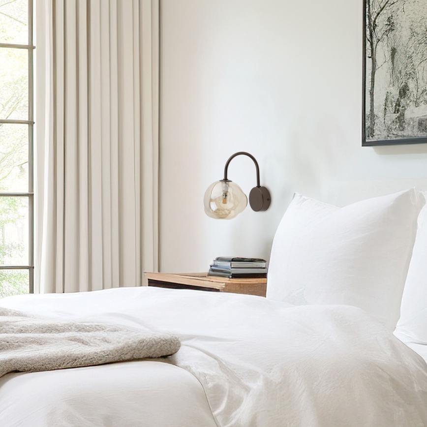 Brilagi - Настенна лампа VULCANO 1xG9/8W/230V кафява/димно бежова