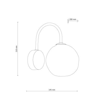 Brilagi - Настенна лампа VULCANO 1xG9/8W/230V кафява/димно бежова