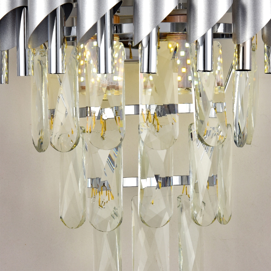 Brilagi - Настенно осветително тяло ECLIPSE 2xE14/10W/230V сребристо