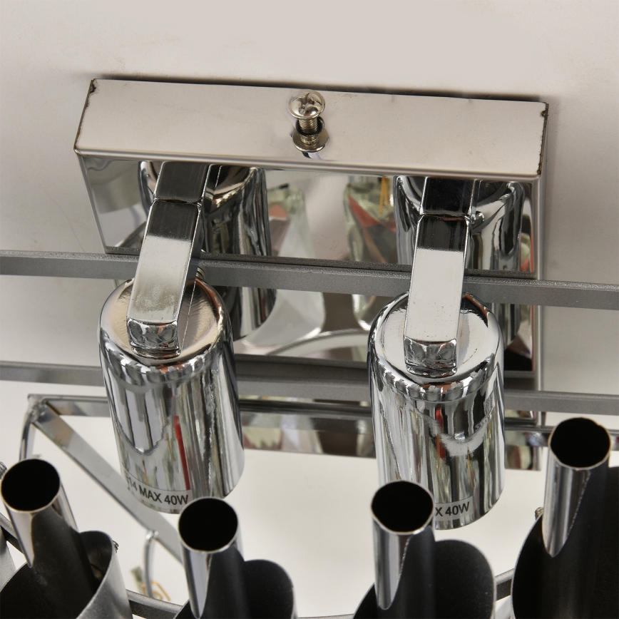 Brilagi - Настенно осветително тяло ECLIPSE 2xE14/10W/230V сребристо