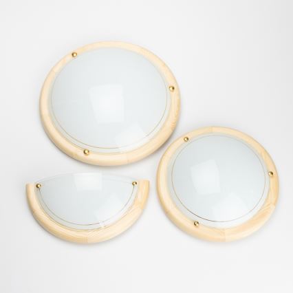 Brilagi - Настенно осветително тяло ORBIS 1xE27/60W/230V 30 cm, борова дървесина