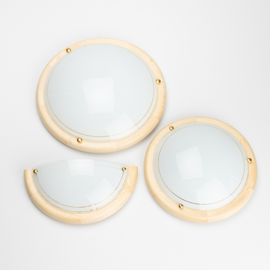 Brilagi - Настенно осветително тяло ORBIS 1xE27/60W/230V 30 cm, борова дървесина