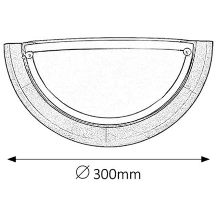 Brilagi - Настенно осветително тяло ORBIS 1xE27/60W/230V 30 cm, борова дървесина