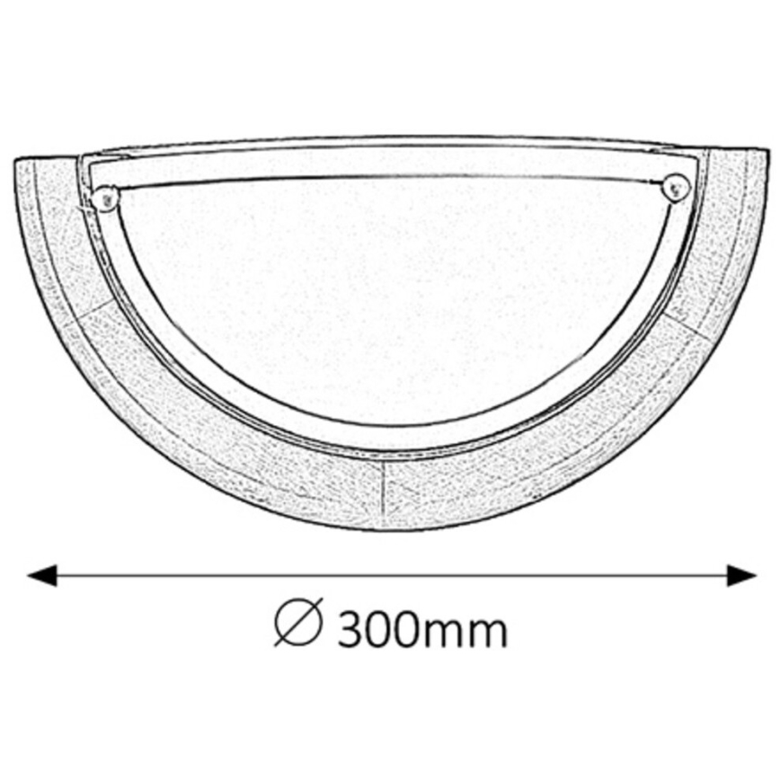 Brilagi - Настенно осветително тяло ORBIS 1xE27/60W/230V 30 cm, борова дървесина