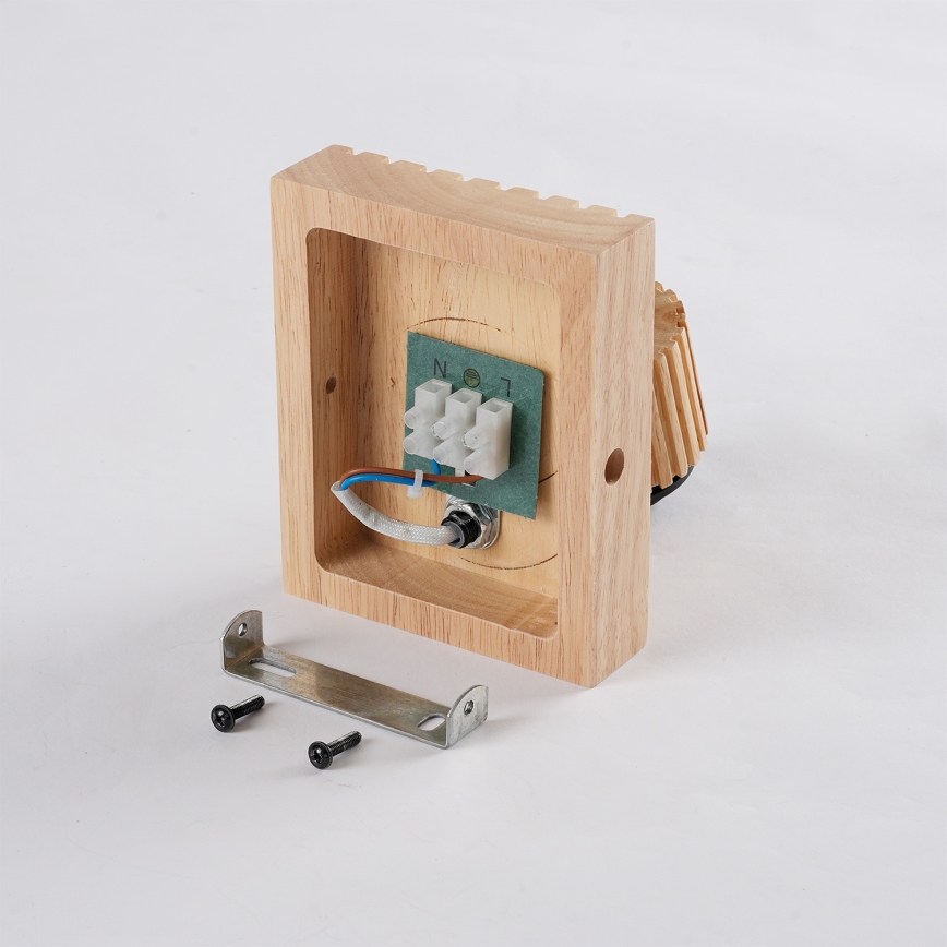 Brilagi - Настенно спот осветително тяло HYGGE 1xE14/15W/230V каучуково дърво/димчато