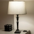 Brilagi - Настолна лама CERIA 1xE27/60W/230V Ø 30 см черна/сива