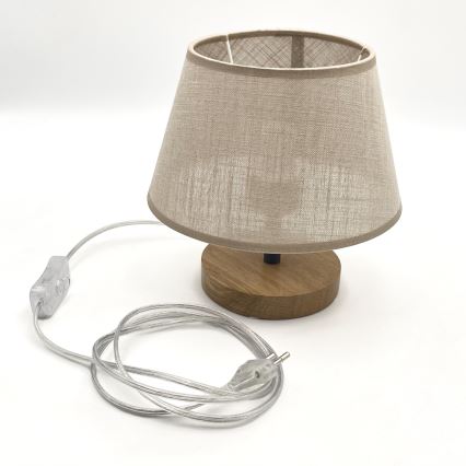 Brilagi - Настолна лампа ANTHONY 1xE27/60W/230V дъб/бежов