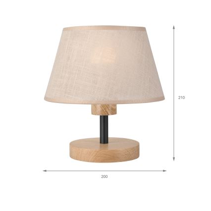 Brilagi - Настолна лампа ANTHONY 1xE27/60W/230V дъб/бежов