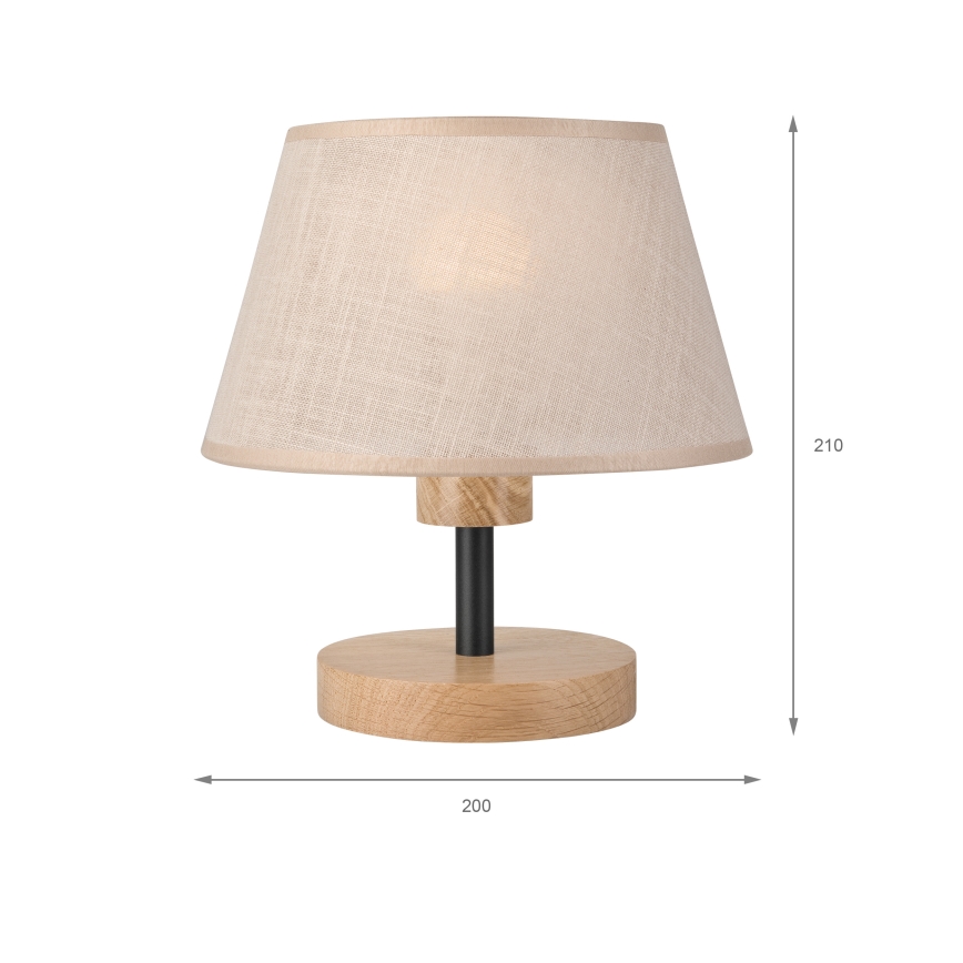 Brilagi - Настолна лампа ANTHONY 1xE27/60W/230V дъб/бежов