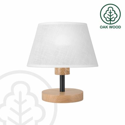 Brilagi - Настолна лампа ANTHONY 1xE27/60W/230V дъб/бял
