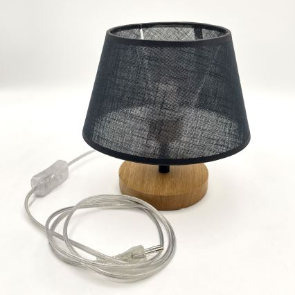 Brilagi - Настолна лампа ANTHONY 1xE27/60W/230V дъб/черен