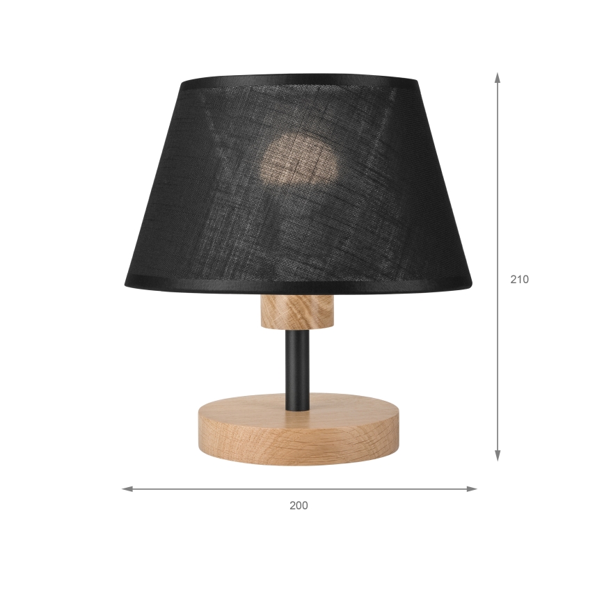 Brilagi - Настолна лампа ANTHONY 1xE27/60W/230V дъб/черен