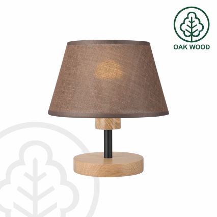 Brilagi - Настолна лампа ANTHONY 1xE27/60W/230V дъб/кафяв
