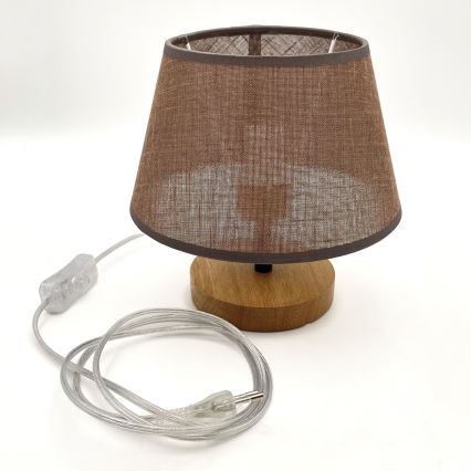 Brilagi - Настолна лампа ANTHONY 1xE27/60W/230V дъб/кафяв