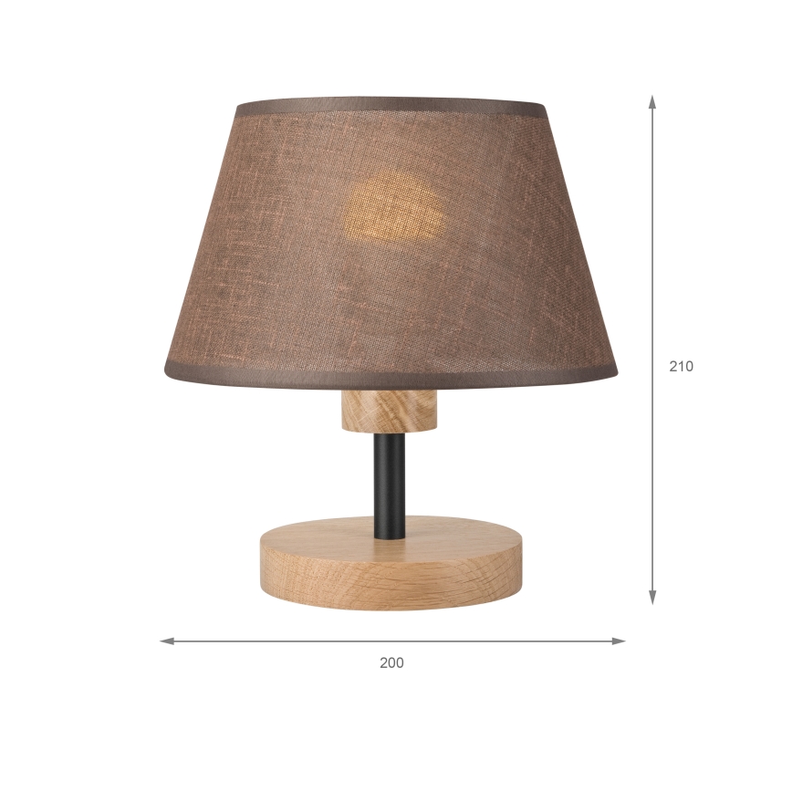 Brilagi - Настолна лампа ANTHONY 1xE27/60W/230V дъб/кафяв