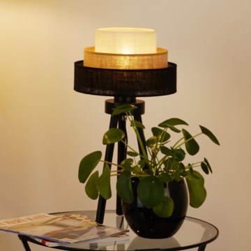 Brilagi - Настолна лампа ASPEN LUNETA 1xE27/15W/230V черен/бежов/кремав