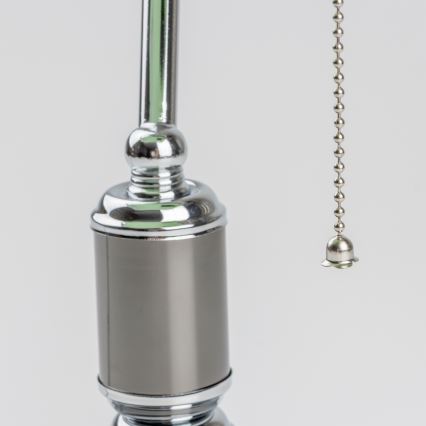 Brilagi - Настолна лампа BANK OFFICE 1xE27/60W/230V черна/сребриста/зелена