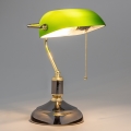 Brilagi - Настолна лампа BANK OFFICE 1xE27/60W/230V черна/златна/зелена