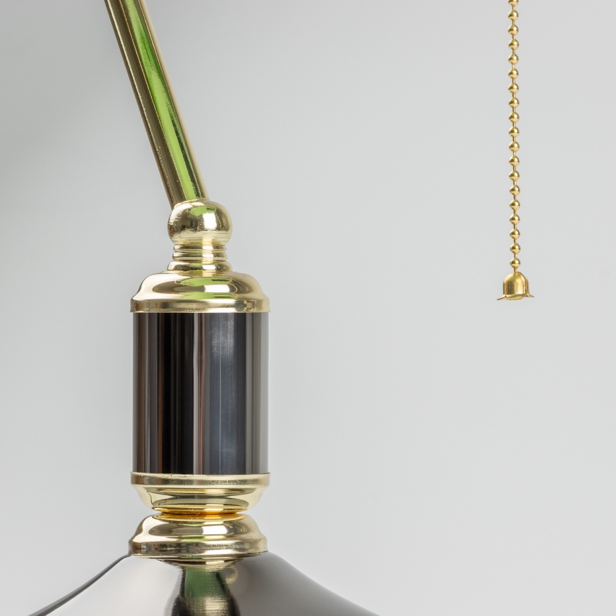 Brilagi - Настолна лампа BANK OFFICE 1xE27/60W/230V черна/златна/зелена