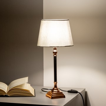 BRILAGI - Настолна лампа CERIA 1xE14/40W/230V Ø 20,5 см черна/медна/сива