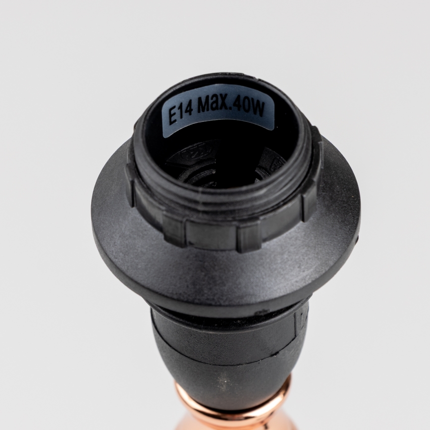 BRILAGI - Настолна лампа CERIA 1xE14/40W/230V Ø 20,5 см черна/медна/сива