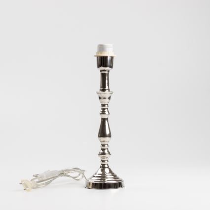 Brilagi - Настолна лампа CERIA 1xE27/60W/230V Ø 30 cm лъскав хром/бял