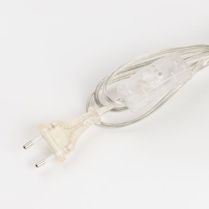 Brilagi - Настолна лампа CERIA 1xE27/60W/230V, Ø 30 см, лъскав хром/бежова