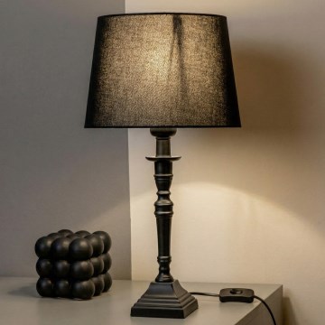 Brilagi - Настолна лампа CERIA 1xE27/60W/230V Ø 30 см кафява/черна