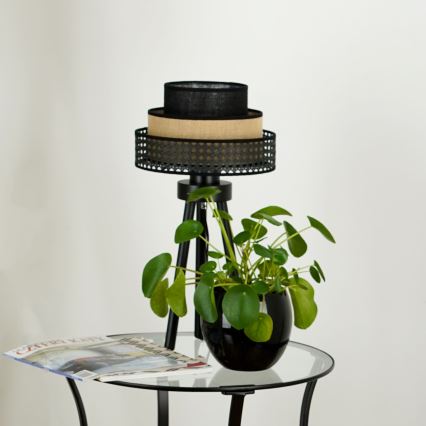 Brilagi - Настолна лампа DAKOTA LUNETA 1xE27/15W/230V черен/бежов