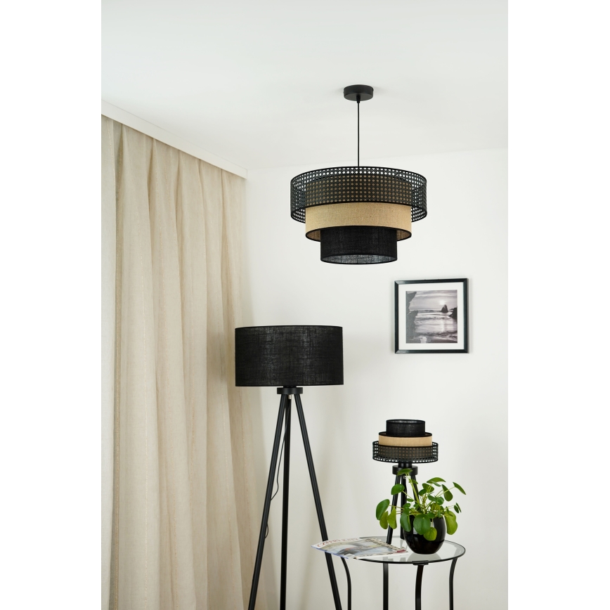 Brilagi - Настолна лампа DAKOTA LUNETA 1xE27/15W/230V черен/бежов
