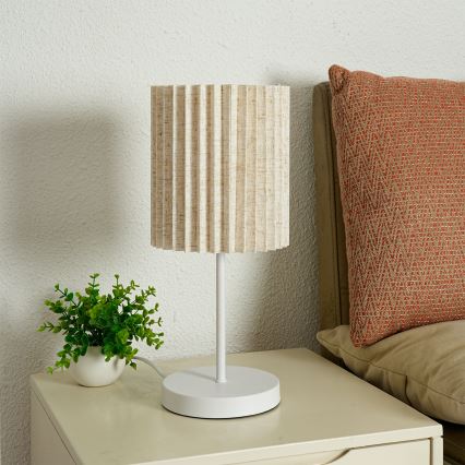 Brilagi - Настолна лампа NORDIC WAVE 1xE27/15W/230V лен/бяла