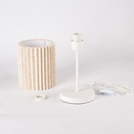 Brilagi - Настолна лампа NORDIC WAVE 1xE27/15W/230V лен/бяла